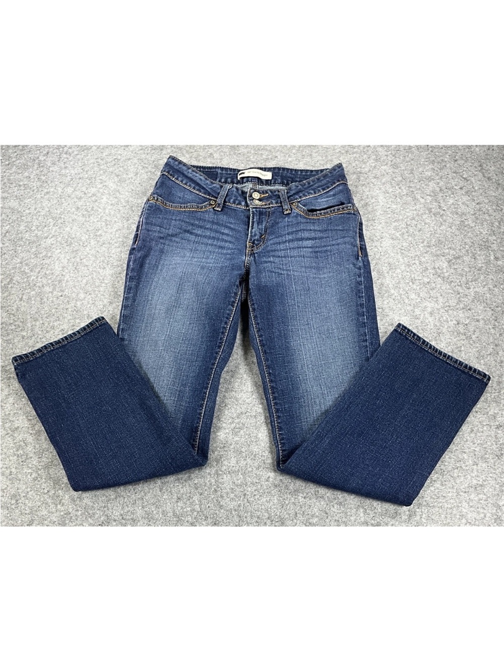 Levis 529 Jeans Women 4 (26x28) Blue Curvy Straight Leg Dark Wash Classic Faded